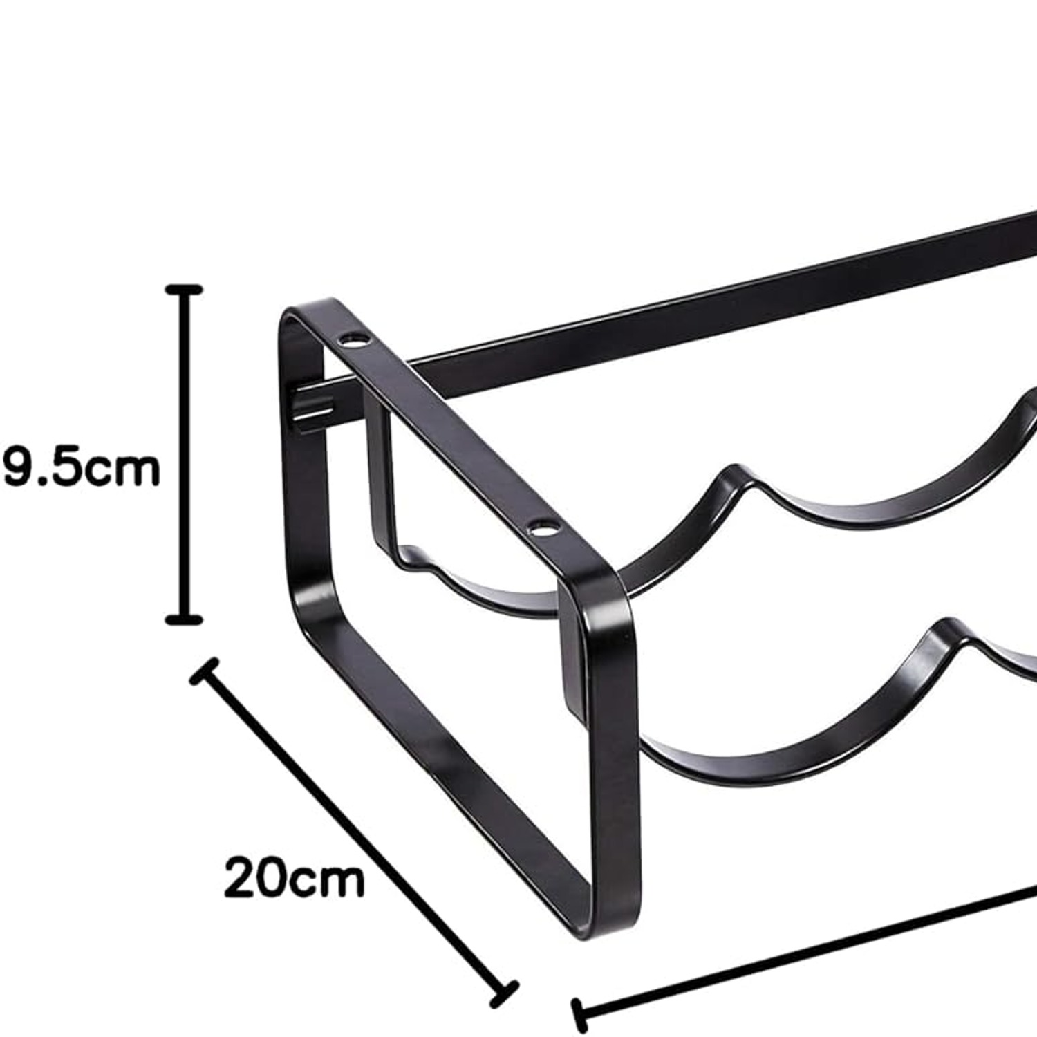 Stackable Metal Wine Rack, 4 Bottle Countertop Holder