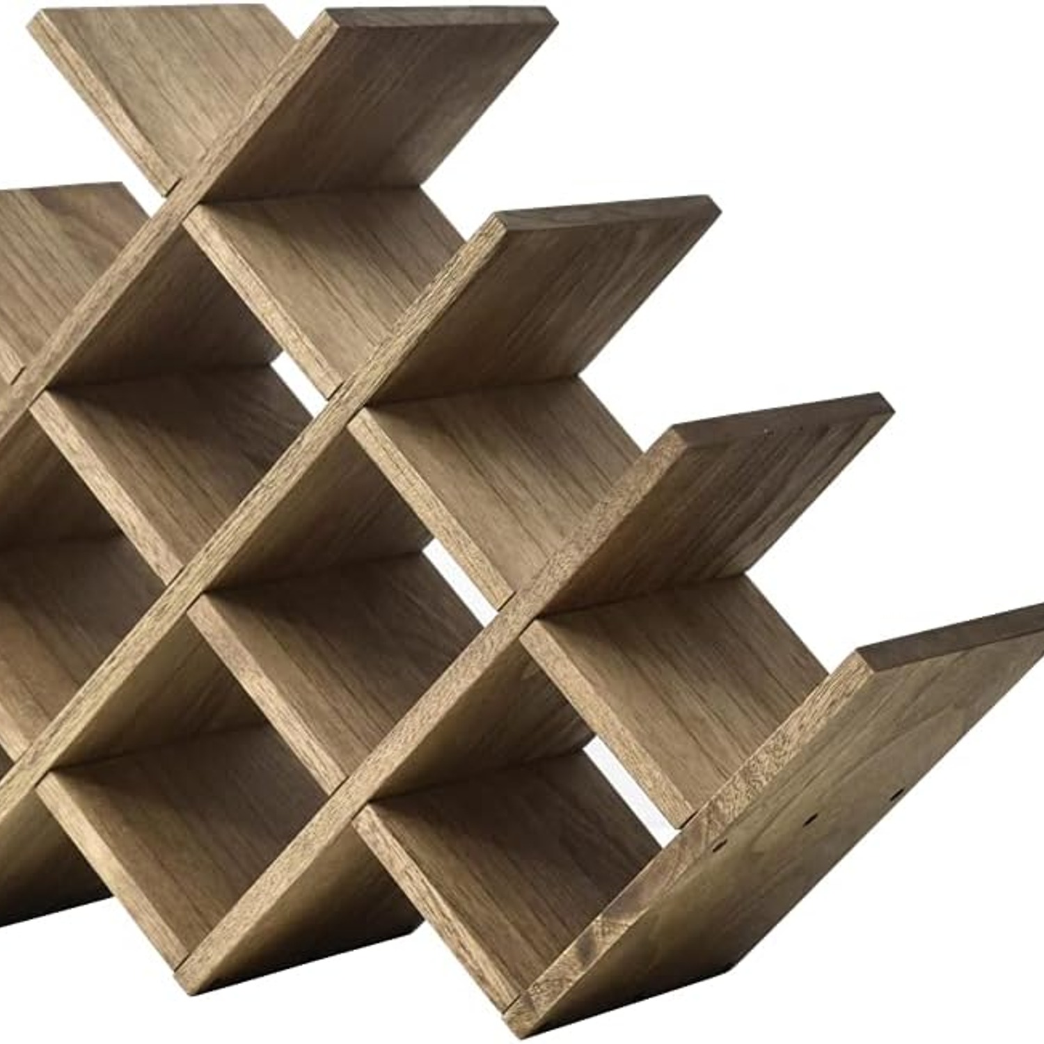 3-Tier Wooden Wine Rack (8 Bottle, Countertop): image 2