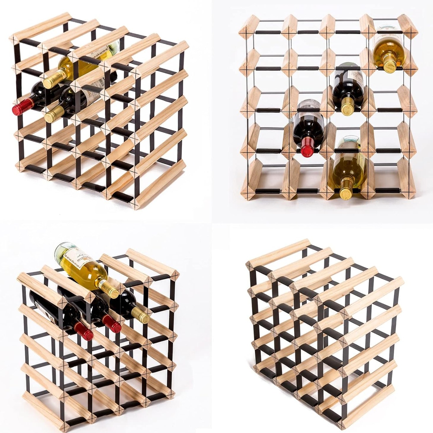 20 Bottle Timber Wine Rack