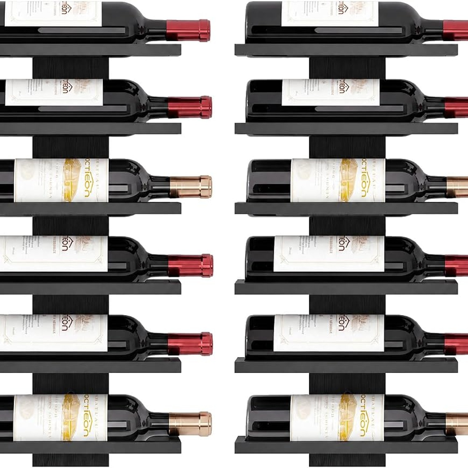 6 Tier Wall Mounted Wine Rack